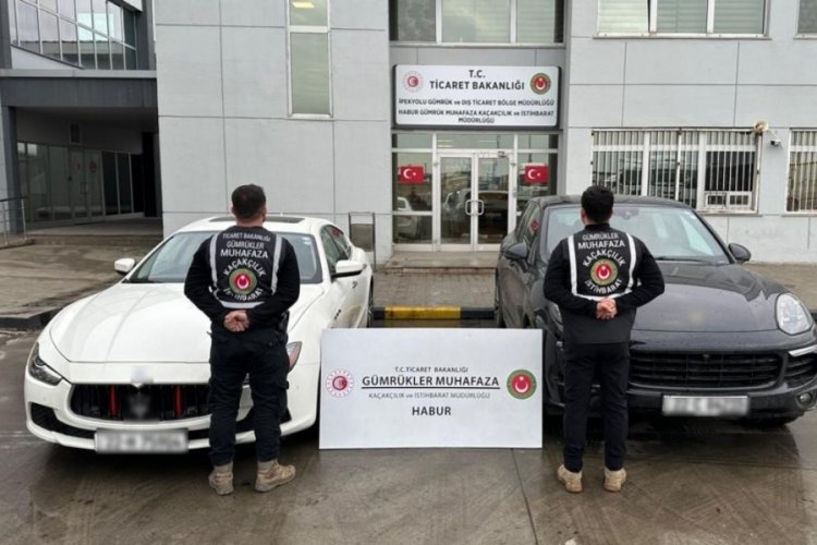 G&uuml;mr&uuml;k muhafaza ekiplerinden ka&ccedil;ak otomobil operasyonu