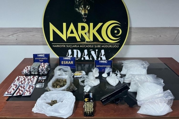 Adana'da 4 kilo metamfetamin ele ge&ccedil;irildi