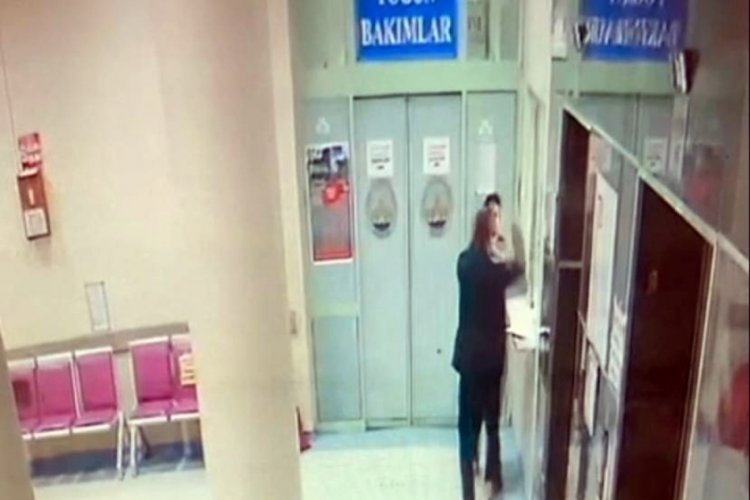 &Ouml;l&uuml;m haberini veren doktora yumruklu saldırı