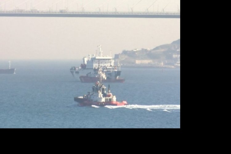 İstanbul Boğazı'nın dibinde onarım &ccedil;alışması