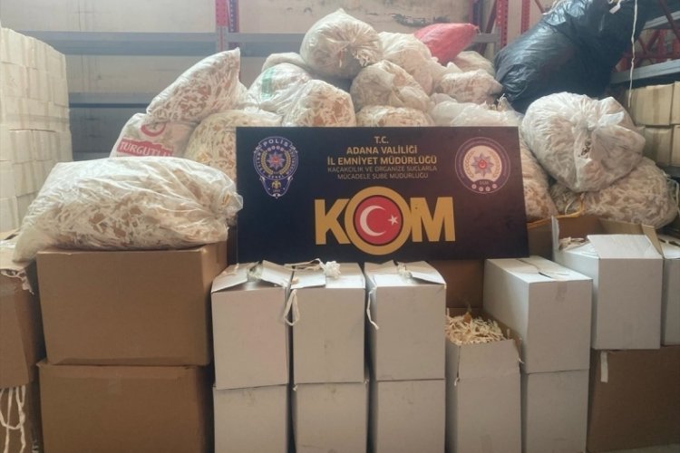 Adana'da 18 milyon 950 bin makaron ele ge&ccedil;irildi: 1 kişi tutuklandı