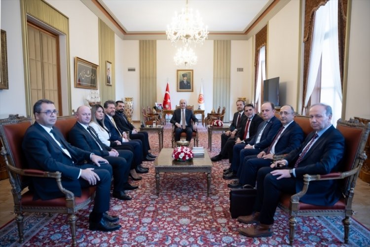 TBMM Başkanı Kurtulmuş, Kuzey Makedonya Adalet Bakanı'nı ağırladı