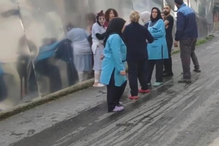 Estetik parasını &ouml;dememek i&ccedil;in hastaneden ka&ccedil;maya &ccedil;alıştı