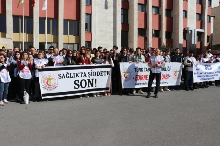 Edirne'de kadın doktoru darp eden hasta yakını ev hapsi cezasına itiraz &uuml;zerine tutuklandı!