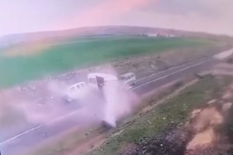 Şanlıurfa'da 4'&uuml; ağır, 6 kişinin yaralandığı feci kazanın g&ouml;r&uuml;nt&uuml;leri ortaya &ccedil;ıktı