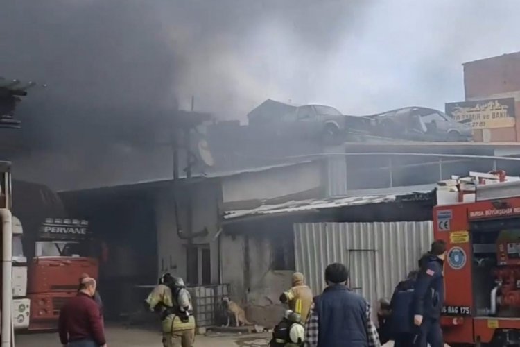 Bursa'da fabrika yangını!