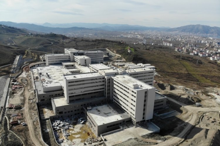 Ordu Şehir Hastanesi inşaatı y&uuml;zde 93'e ulaştı