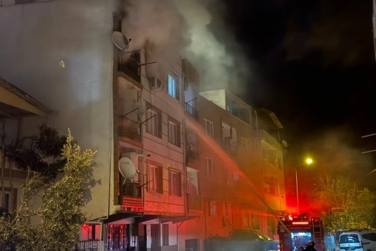 Bursa Mudanya'da korkutan yangın