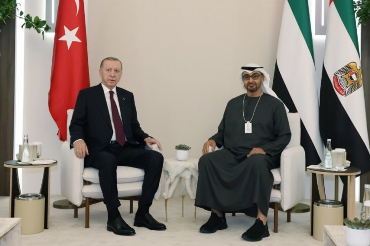 Erdoğan, BAE Devlet Başkanı El Nahyan ile bir araya geldi