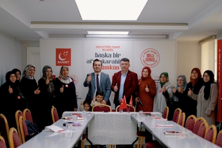 Saadet Partisi Afyonkarahisar Belediye Başkan Adayı Karataş Kadın Kolları İl Y&ouml;netimi ile buluştu