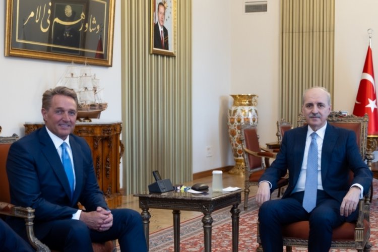 TBMM Başkanı Kurtulmuş, ABD B&uuml;y&uuml;kel&ccedil;isi'ni kabul etti