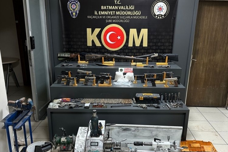 Batman'da silah ka&ccedil;ak&ccedil;ılığı operasyonu