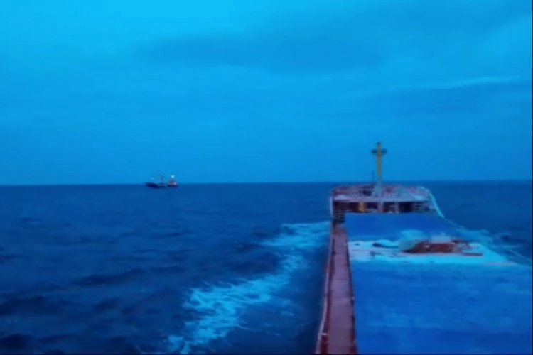 Marmara Denizi'nde batan geminin son g&ouml;r&uuml;nt&uuml;leri ortaya &ccedil;ıktı