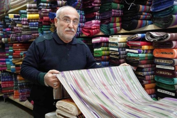 Bursa'dan kutnu kumaşı tedarik ediyor! Osmanlı padişahlarının kaftanlarında kullanılıyordu