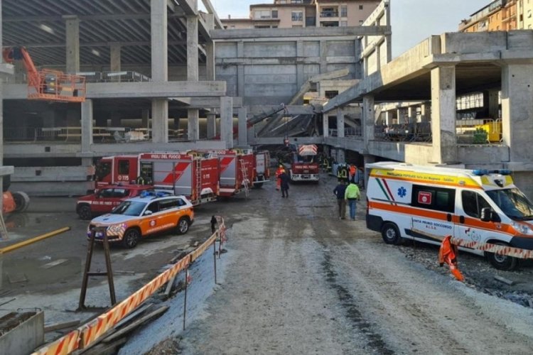 İtalya'da inşaat halindeki yapının &ccedil;&ouml;kmesi sonucu en az 2 kişi &ouml;ld&uuml;