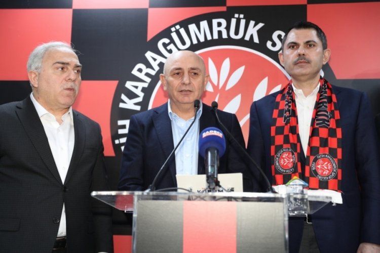 Murat Kurum'dan Karag&uuml;mr&uuml;kspor'a m&uuml;jde