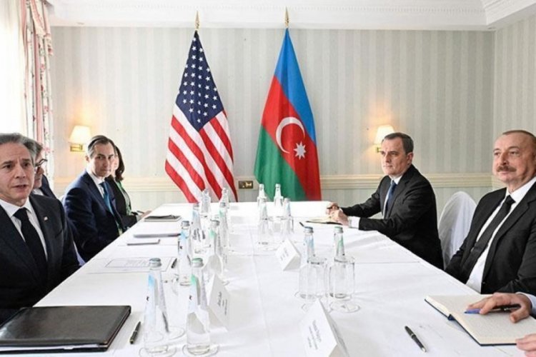 Aliyev, ABD Dışişleri Bakanı Blinken ile bir araya geldi!