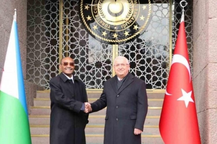 Bakan G&uuml;ler, Cibutili mevkidaşı ile bir araya geldi