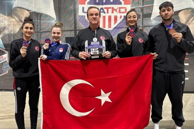 Milli tekvandoculardan, Amerika A&ccedil;ık Tekvando Turnuvası'nda 4 madalya