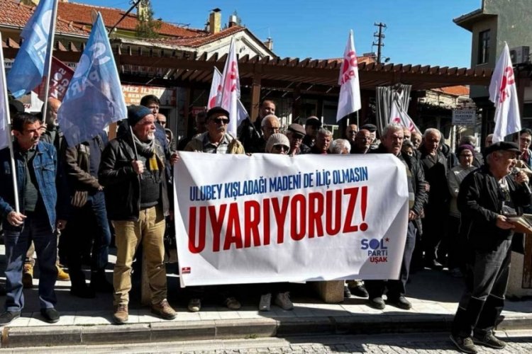 SOL Parti'den Uşak'ta İli&ccedil; protestosu