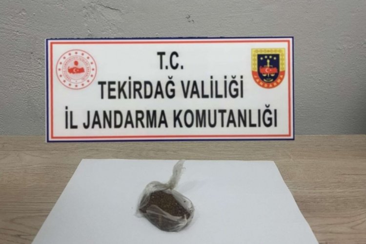 Tekirdağ'da 2 kişi uyuşturucudan yakalandı