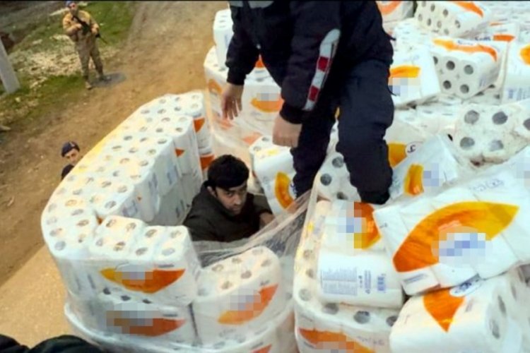 D&uuml;zce'de havlu kolileri arasından 39 ka&ccedil;ak g&ouml;&ccedil;men &ccedil;ıktı