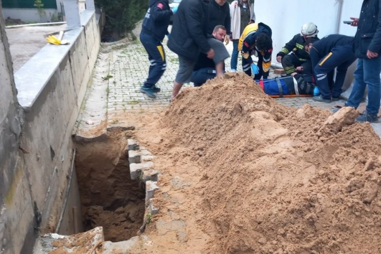 Tekirdağ'da toprak kaydı! 1 iş&ccedil;i yaralı