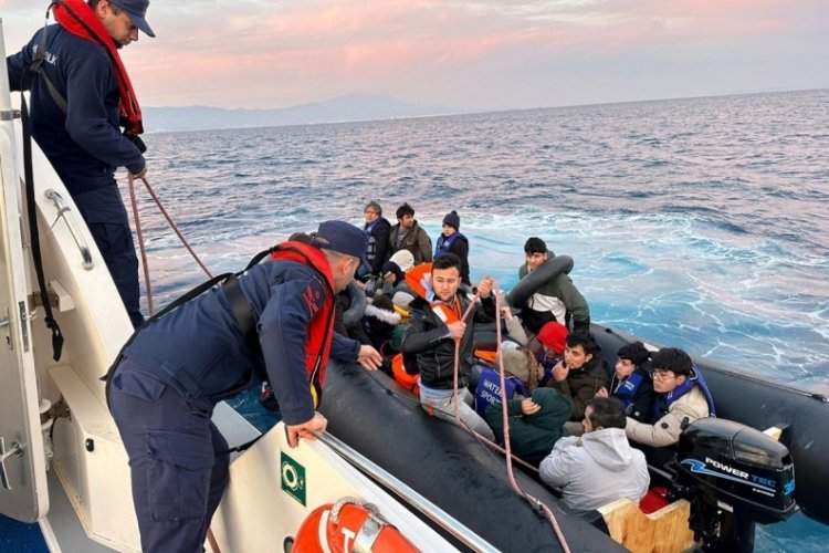 Muğla'da 17'si &ccedil;ocuk 37 ka&ccedil;ak g&ouml;&ccedil;men yakalandı
