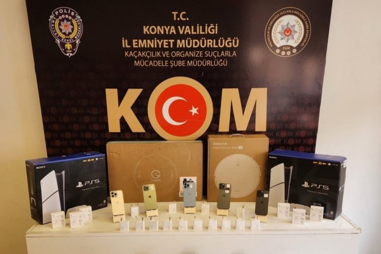 Konya'da ka&ccedil;ak&ccedil;ılara operasyon: 13 g&ouml;zaltı