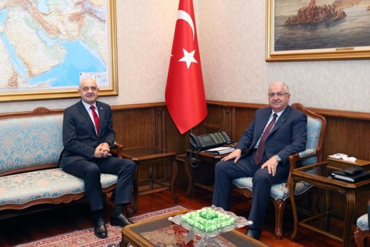 Bakan G&uuml;ler Polonya'nın Ankara B&uuml;y&uuml;kel&ccedil;isi Lang'la g&ouml;r&uuml;şt&uuml;