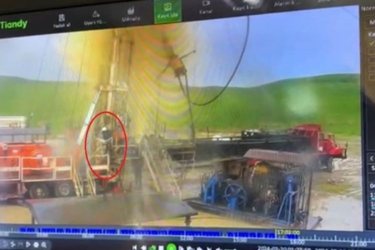 Diyarbakır'da petrol kuyusundaki patlama anı kameraya yansıdı!
