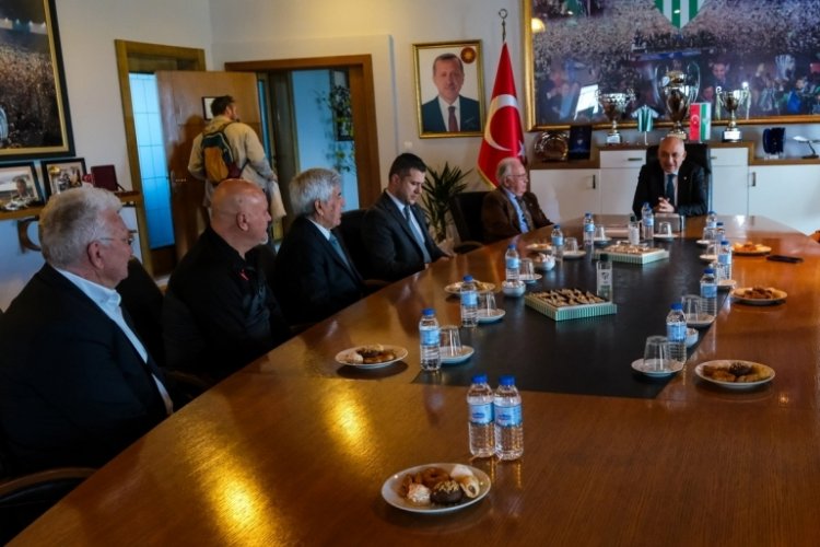 Mehmet B&uuml;y&uuml;kekşi ve İbrahim Burkay'dan Bursaspor'a ziyaret
