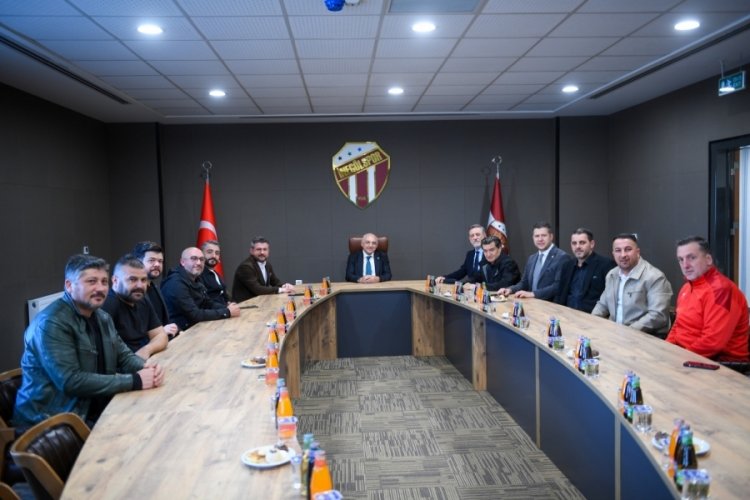 TFF Başkanı B&uuml;y&uuml;kekşi'den İneg&ouml;lspor'a ziyaret