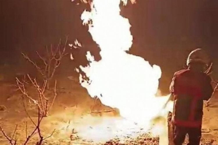 Mersin'de su kuyusu a&ccedil;mak isterken gaz bulundu!