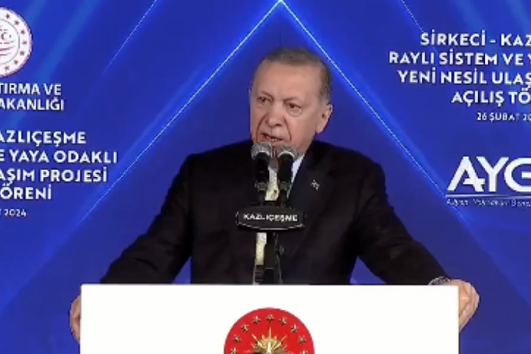 Sirkeci-Kazlı&ccedil;eşme hattı a&ccedil;ılıyor! Erdoğan a&ccedil;ılış t&ouml;reninde