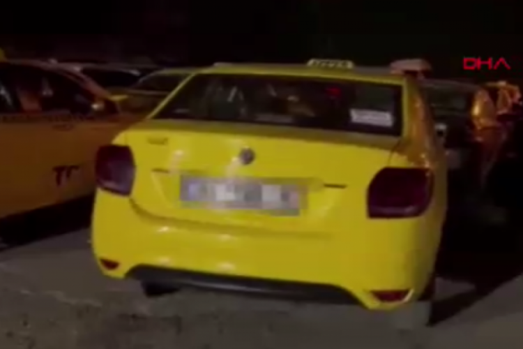 İstanbul'da taksimetre a&ccedil;mayan şof&ouml;r&uuml;n aracı trafikten men edildi!