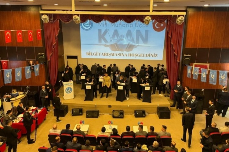Bursa'da Milli muharip uçağı 'Kaan'ın adıyla bilgi yarışması düzenlendi