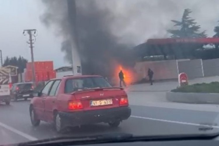 Kocaeli'de akaryakıt istasyonunda facia son anda &ouml;nlendi