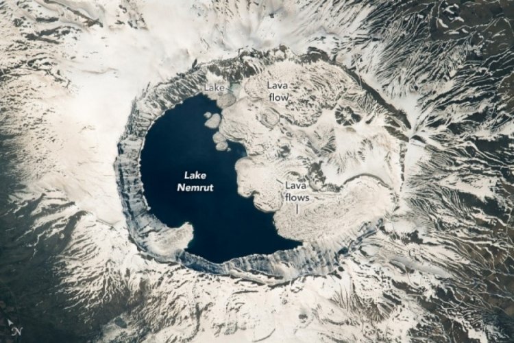 Nemrut Krater G&ouml;l&uuml; NASA astronotlarının g&ouml;zdesi oldu