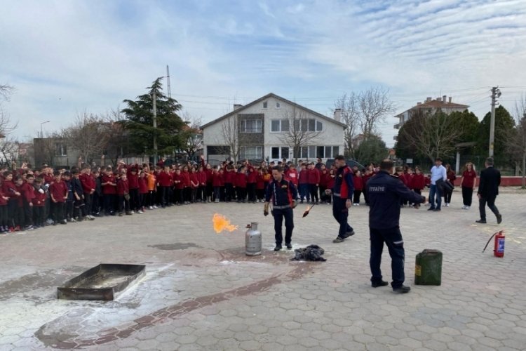 Kırklareli'nde yangın tatbikatı yapıldı