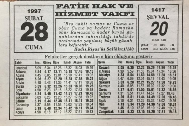 28 Şubat'ta ne oldu? 28 Şubat kararları neler? 28 Şubat sonrasında ne oldu?