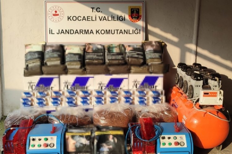 Kocaeli'de on binlerce makaron ele ge&ccedil;irildi