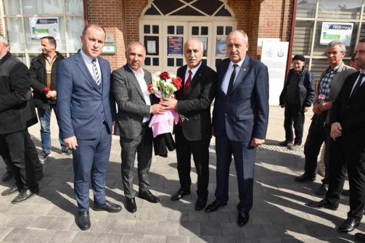 Bursa'da çiftçilere müjdeyi, Belediye Başkanı Davut Aydın verdi