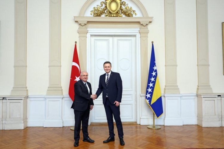 Yaşar G&uuml;ler, Bosna Hersekli mevkidaşı Helez ile bir araya geldi