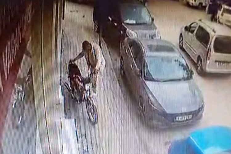 Bursa'da kendi motosikleti gibi bindi gitti!
