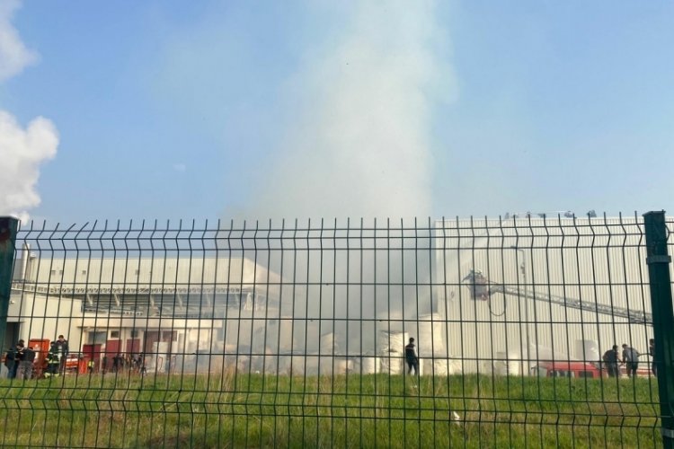 Manisa'da kağıt fabrikasında yangın!