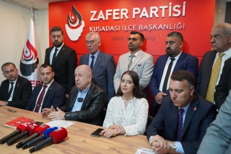 &Uuml;mit &Ouml;zdağ, Aydın'da basın a&ccedil;ıklamasında bulundu