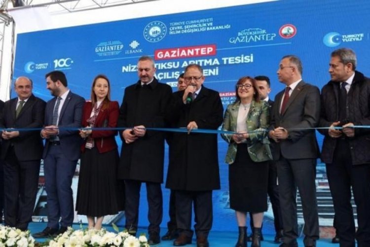 Gaziantep'te atık su arıtma tesisi kuruldu