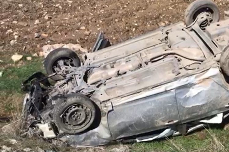 Diyarbakır'da taziye d&ouml;n&uuml;ş&uuml; kaza: 1 &ouml;l&uuml;, 1 yaralı