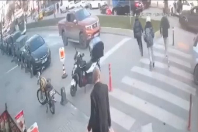 İstanbul'da motosiklet kazası!